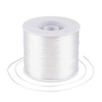 Pandahall 500m/roll Elastic Bracelet String 0.3mm Clear Crystal Stretch Bead Cords for Seed Beads Jewelry Making
