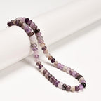 ICAI 4x6mm Natural Rondelle Beads – Loose Gemstone Spacers for DIY Jewelry Making (Amethyst) - color: Amethyst, size: 4x6