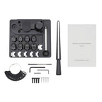 FLYHERO Portable Ring Bender Tool, Jewelry Ring Bending Machine Multi-Functional Rings Bending Maker Kit Jewelry Making Repair Tools for DIY Rings Metals (Black) - color: Black