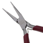 The Beadsmith Long Chain Nose Pliers – 6.25-Inches (160 mm) Jewelry-Making Tool w/Polished Steel Head, PVC Comfort Grip, & Double-Leaf Springs - size: 5.5inches