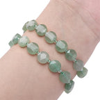 BEADIA Natural Faceted Green Aventurine Rondelle Disk Stone Beads 10x5mm 37cm for DIY Chain Jewelry Making - color: Green Aventurine