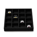 Oirlv Microfiber Stackable 16 Girds Jewelry Tray Multi-Compartment Jewelry Organizer - style: P13715