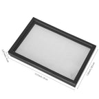 KUKUVR 100 Slots Ring Earring Holder Display Case, Velvet Jewelry Ring Earring Storage Organizer Box Tray with Clear Lid for Women And Selling Show (Black+White) - color: Black+White