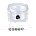 1 Roll 0.8MM Crystal Elastic Strings TPU Thread White Clear Stretch Flat Round Sturdy Transparent Arts Sewing Accessories Cords for Jewelry Making Beading Bracelet Necklace Diy Craft Supply - size: 0.8mm 87.49 Yards