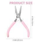 5 Inch Long Needle Nose Pliers with Side Cutters, Chain Nose Pliers for Jewelry Making, Mini and Electronics Use