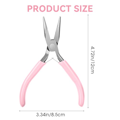 5 Inch Long Needle Nose Pliers with Side Cutters, Chain Nose Pliers for Jewelry Making, Mini and Electronics Use