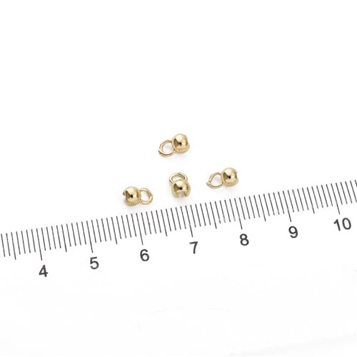 BEADIA 14K Gold Plated Open Crimp Beads 4x6mm 30pcs for Jewelry Making Findings - color: 14K Open Crimp Beads, size: 4x6mm