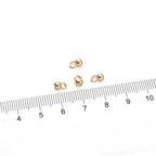 BEADIA 14K Gold Plated Open Crimp Beads 4x6mm 30pcs for Jewelry Making Findings - color: 14K Open Crimp Beads, size: 4x6mm
