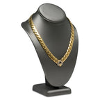 Novel Box Silver Leatherette Bust Stand Jewelry Necklace Display 6.5x4x10 Inches - Freestanding Travel Necklace Holder Stand - Necklace Mannequin Organizer Stands - Necklace Displays Medium - color: Silver Leatherette, size: Medium