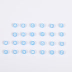 Ornaland 1480Pcs Letter Beads for Jewelry Making Bulk 7x4MM Small Acrylic Round Alphabet Beads for Earrings Necklaces Bracelets DIY Supplies(Light Blue) - color: Light Blue