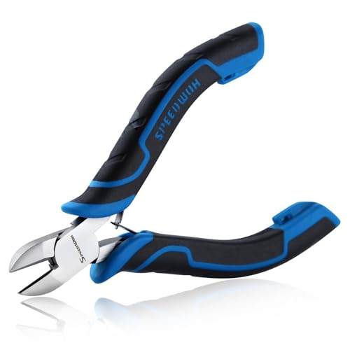 SPEEDWOX 4-Inch Mini Diagonal Cutting Pliers for Jewelry Making Mini Diagonal Pliers Wire Cutters Jewelry Plier Side Cutters Plier Flush Cut Wire for Cutting Wires Ties Guitar Strings - style: Diagonal Cutting Pliers
