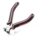 Mini End Cutting Pliers 4 Inches Flush Cut Pliers for Jewelry Making Nail Puller Tool for Carpenter Mini End Nippers for Zipper Install Stops Repair, Pink Tool for Women - style: End Cutting Pliers