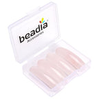 BEADIA Curved Rose Quartz Stone Beads 36x10mm 4pcs for DIY Bracelet Jewelry Making - color: Rose Quartz