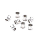 BEADIA Stainless Steel Spacer Beads 8x9mm Loose Charm Caps Beads for DIY Jewelry Making 10pcs with 5mm Hole - color: 8x9mm 5mm