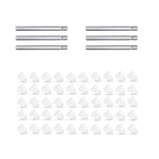 6pcs 20G Pure Titanium Earring Posts Pins Hypoallergenic Nickel Free Piercing Earrings Findings for Women Men Sensitive Ears 12mm - color: 6pcs 12mm 20G ear pin, size: 6PCS