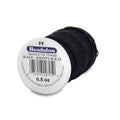 Beadalon Silk Thread Beading Thread | Bead String for Jewelry Making & Knotting | Black | Size FF 0.5 oz 276 ft - color: Black, style: Size FF