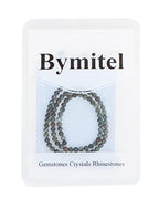 Bymitel 90 pcs Natural Genuine Real Round Loose Stone Beads Gemstone Spacers for Charm DIY Jewelry Making 15.5" per Strand 4mm (African Turquoise, 4mm) - color: African Turquoise, size: 4mm