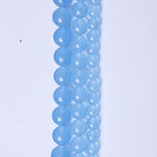 6MM Blue Chalcedony Round Loose Beads Natural Gem Beads Crystal Energy Stone Beads for Jewelry Making DIY Bracelet Necklace - color: Blue Chalcedony, size: 6MM