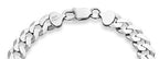 Miabella Italian 925 Sterling Silver Solid 9mm Diamond-Cut Cuban Link Curb Chain Bracelet for Men, Made in Italy - style: Length 8.5 Inches (large)