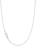 Jewlpire 18k Gold Plated 925 Sterling Silver Chain Necklace for Women, 1.1mm Cable Chains Necklace Thin & Dainty & Sturdy Women's Chain Necklaces, 14/16/17/18/20/22/24 Inches - color: 925 Sterling Silver, size: 20 Inch