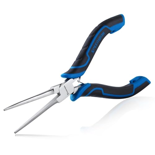 SPEEDWOX 6-Inch Mini Needle Nose Pliers for Jewelry Making Long Needle Nose Plier with Smooth Jaws Long Chain Nose Pliers Jewelry Plier for Jewelry Making, Bending Wire and Small Object Gripping - style: Needle Nose Pliers