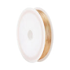PH PandaHall 22 Gauge Copper Wire, 0.6mm Round Golden Jewelry Making Craft Wire, 30m - size: 0.6mm/22 Gauge