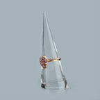2 Pcs Clear Cone Shape Acrylic Ring Display Holder Finger Ring Stand Jewelry Display Support Ring Showing Organizer