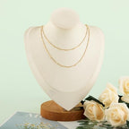 KYUNHOO 5 Meters Gold Plated Jewelry Making Chains on Spool Embossed Stick Chain Links Thin Craft Chain Stainless Steel Gold Chain for Handcraft DIY - color: Stick Gold