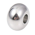 BEADIA Stainless Steel Spacer Beads 5x3mm Rondelle Loose Charm Caps Beads for DIY Jewelry Making 100pcs with 1.5mm Hole - color: 5x3mm 1.5mm