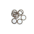 FS Brand Hammered Linking Ring-10Pcs. (Antiqued Copper) - color: Antiqued Copper