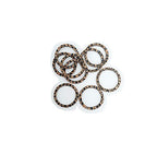FS Brand Hammered Linking Ring-10Pcs. (Antiqued Copper) - color: Antiqued Copper