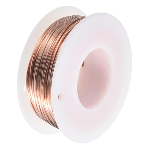 uxcell Soft Copper Wire (20 Gauge, 65.6 FT), 99.9% Pure Bare Copper Wire 0.8mm Solid Craft Wire for DIY Crafting Gardening Decoration (20Meter) - size: 20 Gauge x 65.6 FT