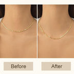 FAMARINE Gold Silver Necklace Extender Chains for Women - color: gold F