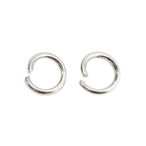 DanLingJewelry 1000 pcs 304 Stainless Steel 18 Gauge Open Jump Rings 8mm for Jewelry Making Connectors Jewelry Finding - color: 1000 pcs - ф8mm δ 1.2mm