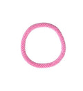 Wigspedia Crochet Glass Seed Bead Nepal Boho Bracelet - Single Piece Solid - color: Light Pink