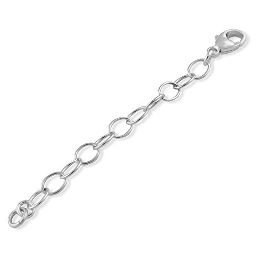 Sterling Silver 5mm Necklace Extender Chain | Available Lengths 2", 3", 4", 5", 6" | Extension Chain For Your Necklace, Bracelet, Anklet And Other Jewelry