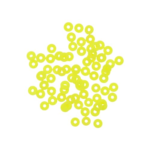 Mandala Crafts Neon Heishi Beads 6mm – 3000 Flat Polymer Disc Clay Beads for Adult Jewelry Making Spacer Beads, Bracelets, Necklaces, and Earrings - color: Neon, size: 6mm 3000 PCs