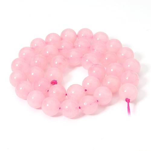 60pcs 6mm Natural Rose Quartz Gemstone Beads Energy Healing Crystal Round Loose Stone Beads for Jewelry Making, DIY Bracelets Necklaces - color: Rose Quartz, size: 6mm