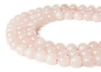 60pcs 6mm Rose Quartz Beads Natural Gemstone Beads Round Loose Beads for Jewelry Making - color: Rose Quartz, size: 6mm