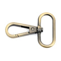 CRAFTMEMORE Snap Hook Swivel Push Gate Lobster Clasps Fashion Clips Purse Making FS10 Pack of 10 (Brushed Brass, 1-1/4 Inch) - color: Brushed Brass, size: 1-1/4 Inch