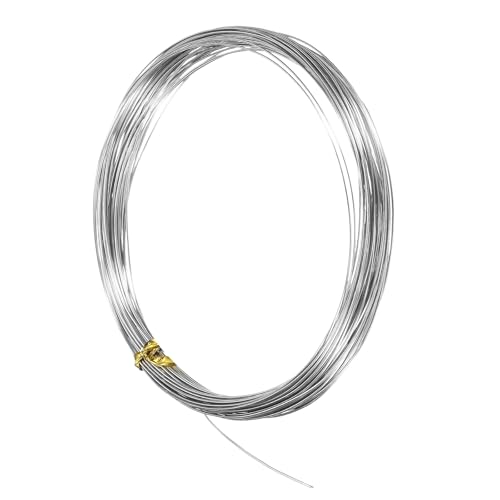 M METERXITY 22 Gauge Stainless Steel Craft Wire, 0.6mm 32.8 ft Bendable Floral Snare Wire for Jewelry Making/Sculpting/Armature Crafting/Floral Bonsai/DIY Crafts - size: 22 Gauge x 32.8 ft