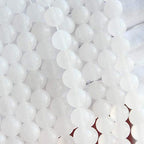 MJDCB Beads for Energy Bracelets Yoga Bracelet DIY Bracelet Natural Stone Beads White Jade 45 Pieces, 8mm - color: White Jade, size: 8mm