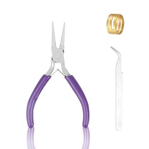 Round Nose Pliers, Wire Jewelry Making Tools,Jewelry Pliers Jewelry Making Tools for Crafts - color: Purple-round Nose Pliers