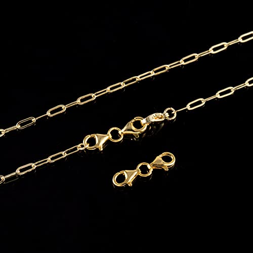 Double Lobster Clasp Gold Plated Sterling Silver Double Claw Connector Bracelet Extension Clasp for Jewelry Making（2pcs） - color: B-2 PCS Gold