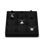 Oirlv Microfiber Jewelry Stud Earring tray Display Tray Interchangeable Modular Jewelry Tray - style: P13712