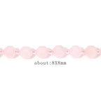 8mm Faceted Natural Morganite Stone Loose Round Semi Gemstone Beads for Bracelet Necklace Jewelry DIY Making - color: Morganite-1