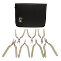 The Beadsmith Wire Elements Tool Set - 7-Piece Kit (Round Nose, Bent Chain Nose, Flush Cutter, Flat Nose, Nylon Jaw Flat Nose, Chain Nose & Wire Looper), Polished Steel Head with Comfort Grip Handle - style: 7 Piece Kit
