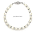 100pcs Adabele Grade A 5mm Crystal Rhinestone Rondelle Loose Beads (Clear Crystal) Sterling Silver Plated Spacer for DIY Craft Jewelry Making CF1-501 - color: Clear, size: 5mm (100pcs)