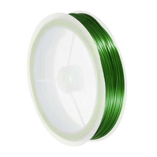 MECCANIXITY 20 Gauge Copper Wire for Jewelry Making Tarnish Resistant Beading Wire for Jewelry Making Crafts Supplies, Green, 46FT - color: Green, size: 20 Gaugex46FT