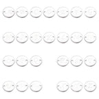 UNICRAFTALE Stainless Steel Alphabet Link Charms from A to Z Letter Pendants Connectors for Earring Bracelet Necklace Flat Round Metal Pendant DIY Earring Bracelet Making - color: Stainless Steel Color